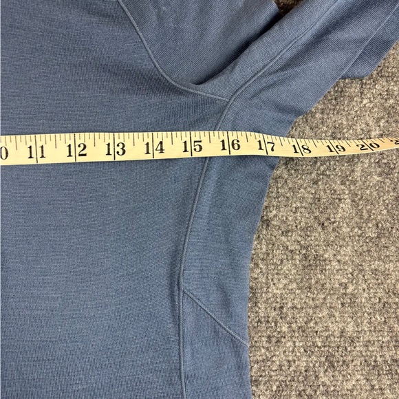 ICEBREAKER Women’s Blue Granary 260 Merino Long Sleeve 1/4 Zip Dress size Small - Picture 5 of 11